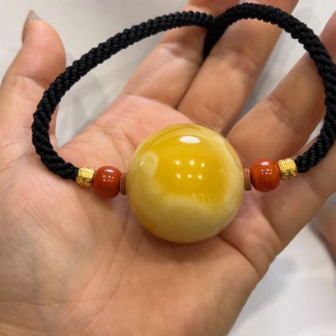 琥珀颈饰未镶嵌黄***?颈链