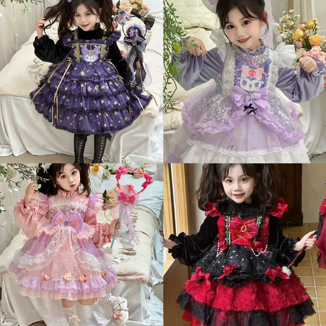 秋冬季新款儿童洋气长袖时尚女童公主裙衣标不做参考介意