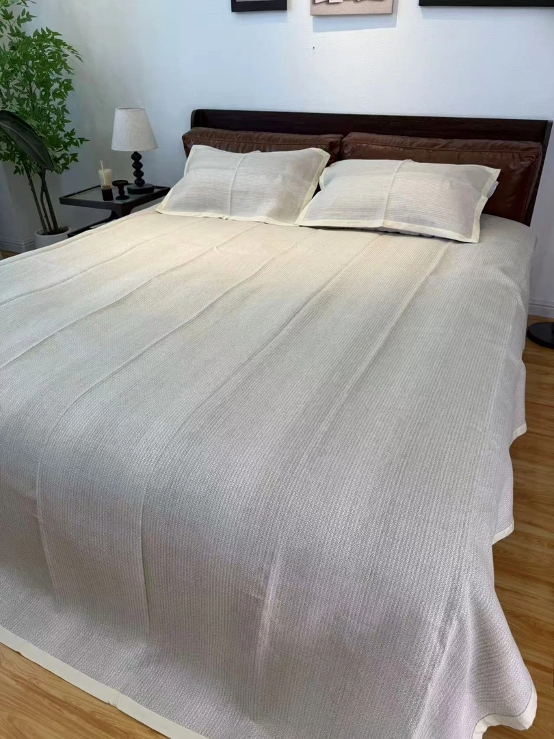 【元宝】汉麻凉席三件套床单中式清凉加大凉席