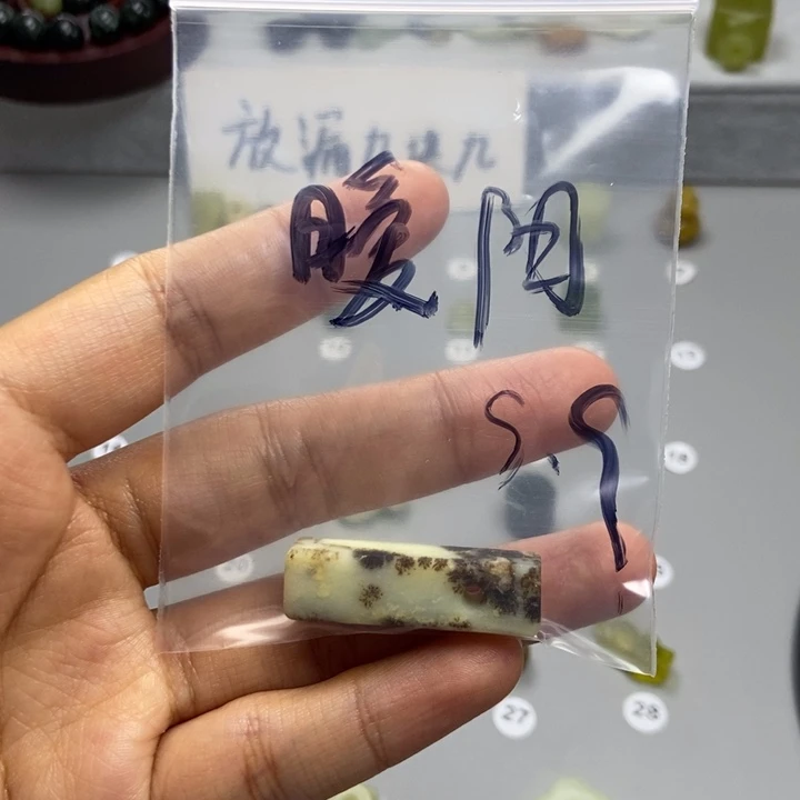 蛇纹石玉未镶嵌颈饰北***阳