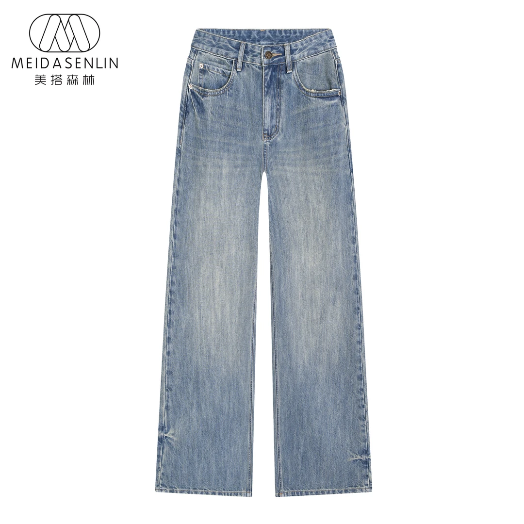 2025夏季竹节外销版-无弹牛仔裤女16195