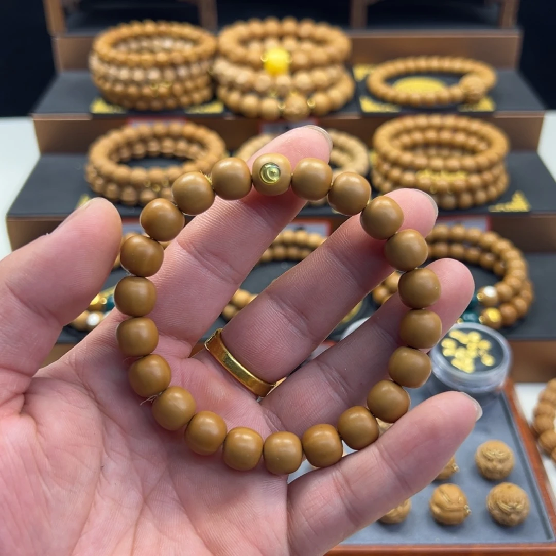 猴头核桃手串微瑕哑光老型➕标8号