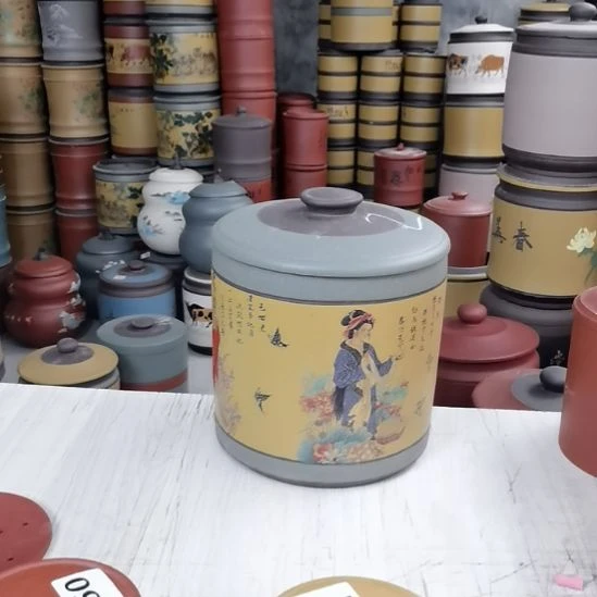 紫砂茶叶罐八饼装茶叶罐2
