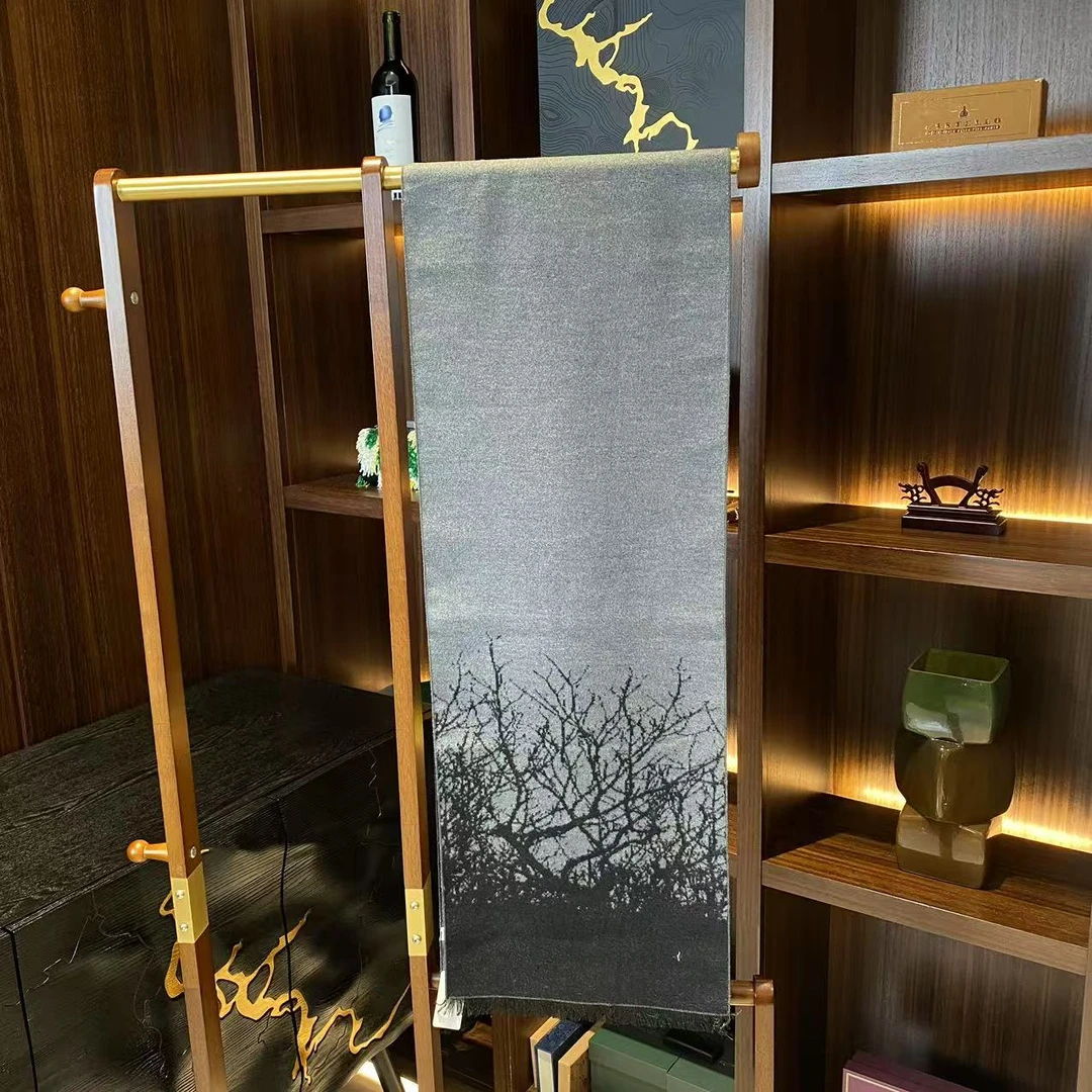 桑蚕丝 拉绒 围巾 WJ0132