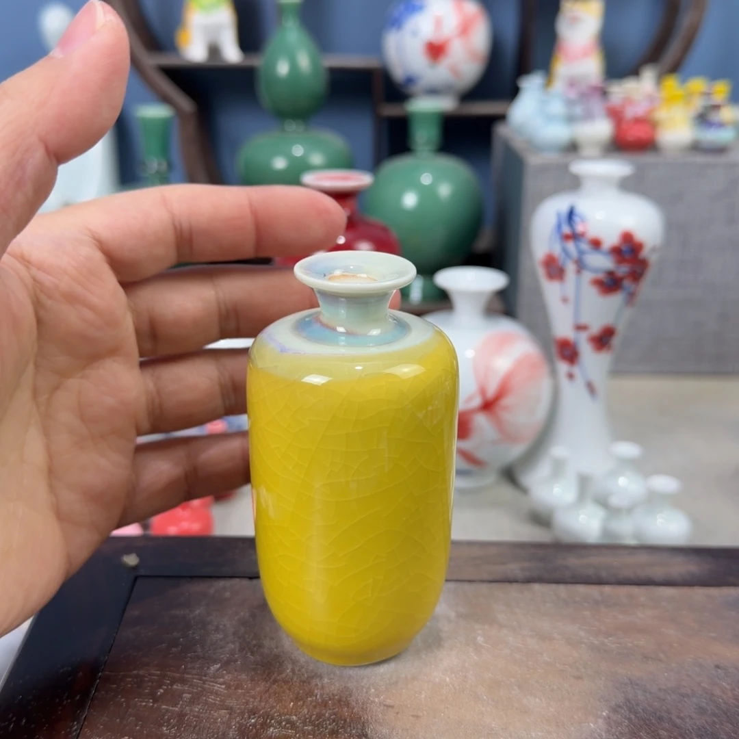 陶瓷手工小花器摆件