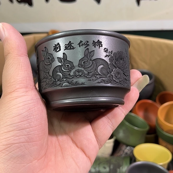 茶杯紫砂全手工紫砂主人杯