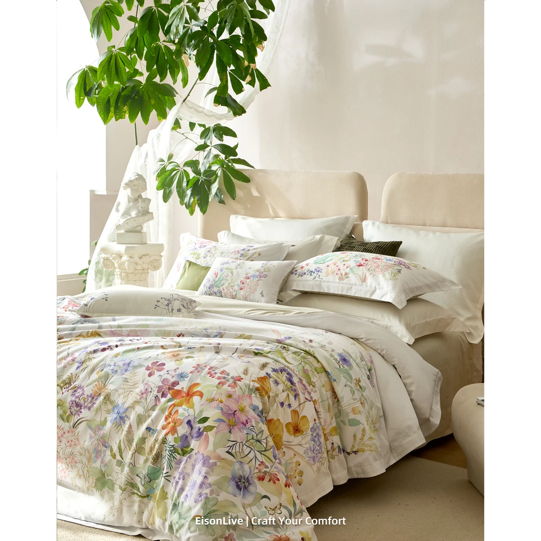 溪云新疆阿瓦提长绒棉磨毛四件套春季设计师限定床品