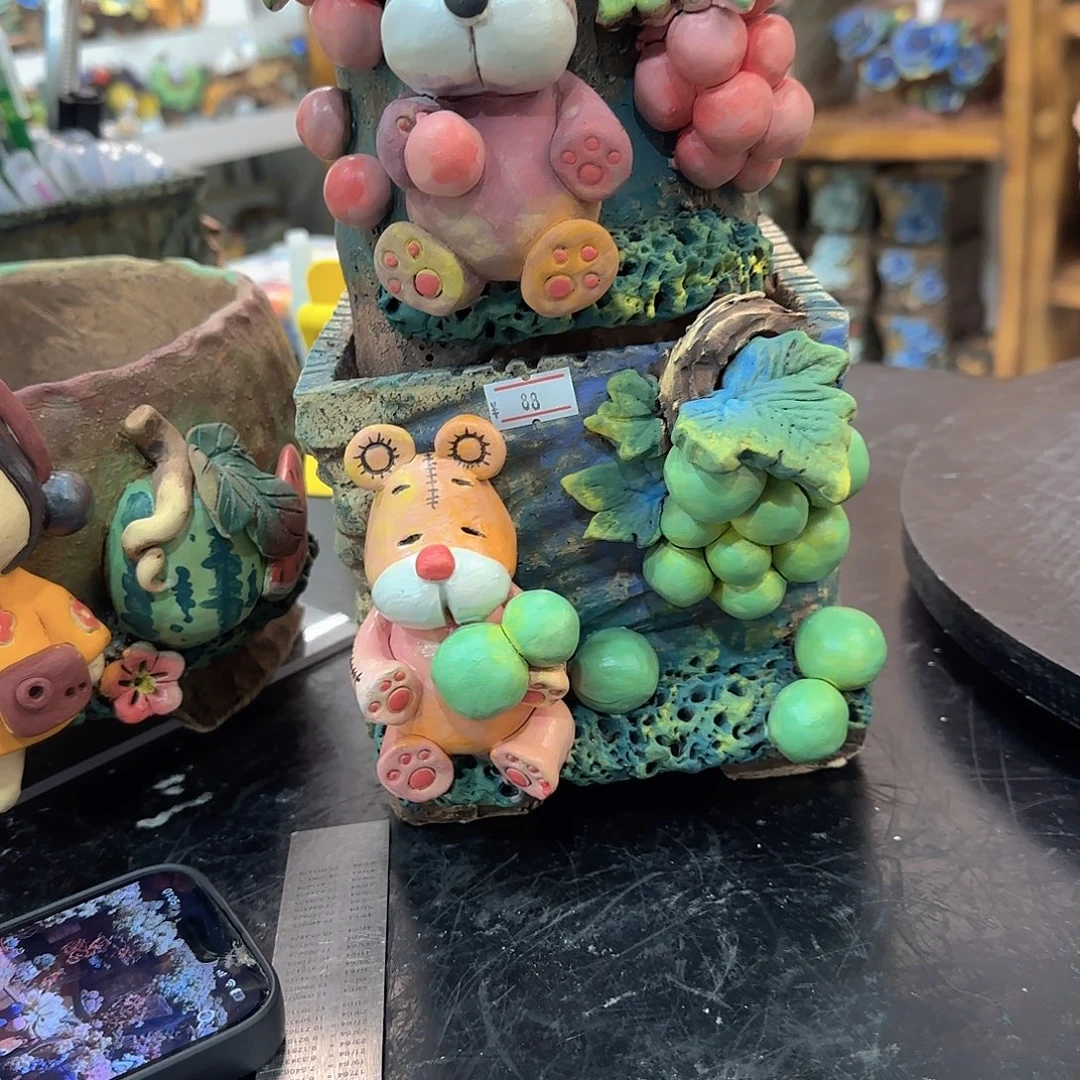招****本默花器麦饭石花盆