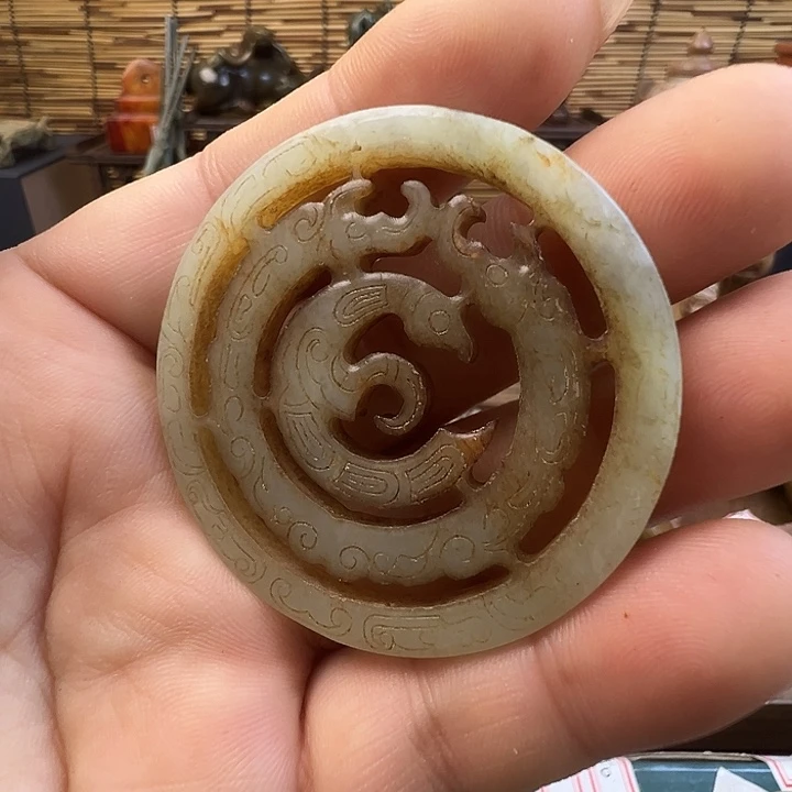 和田玉（糖玉）未镶嵌车挂