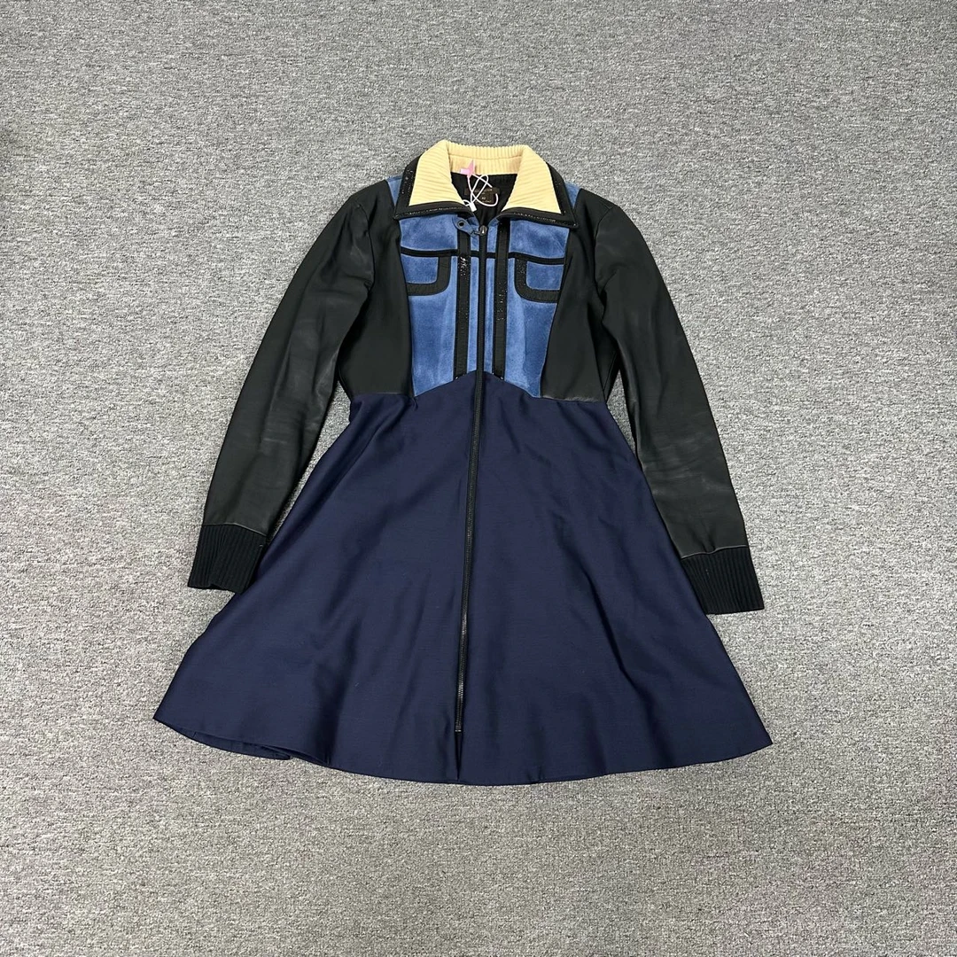 99新 LouisVuitton/路易威登 lv 拼接连衣裙 章子怡同款