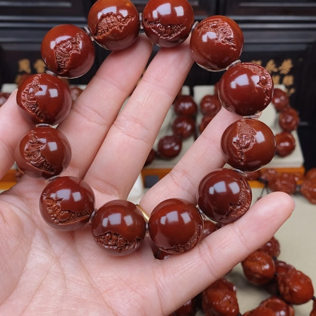 信***：吊坠橄榄核正圆万佛