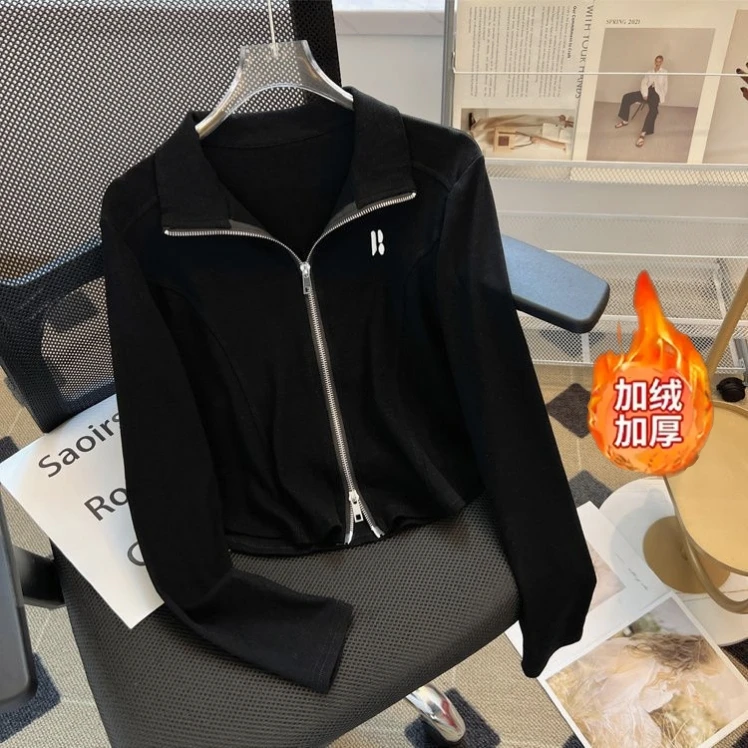 加绒加厚常规不对称拼接荷叶边褶皱抽褶大码薄款宽松型