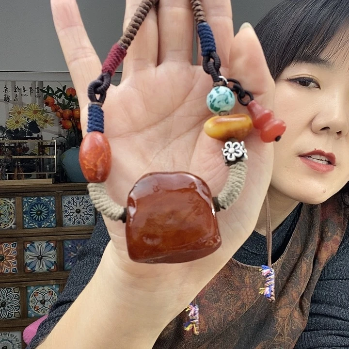 蜜蜡项链未镶嵌项链