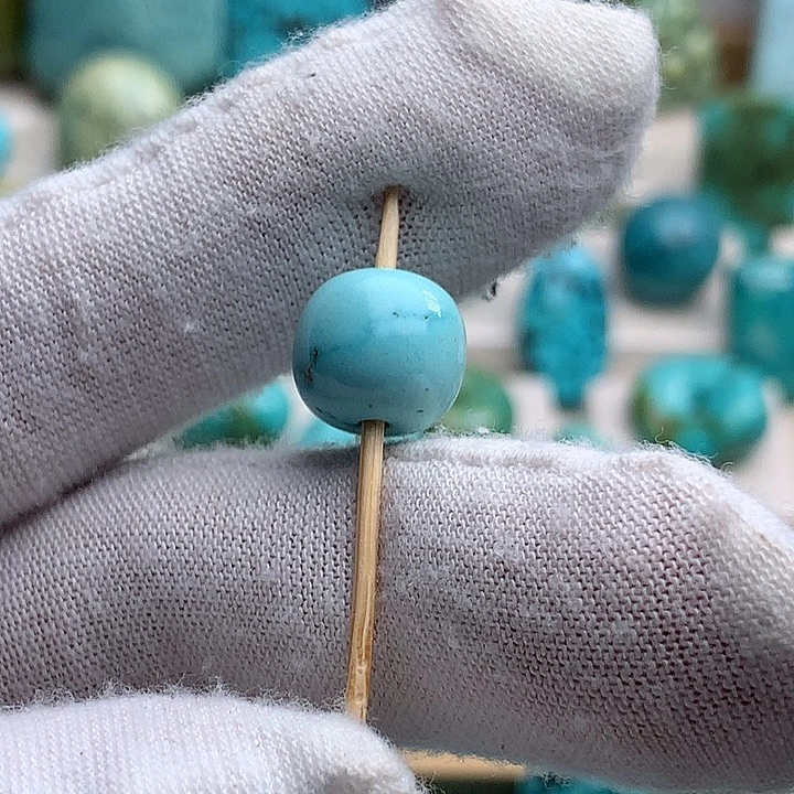 未镶嵌绿松石珠宝奇石直径11精品老型珠