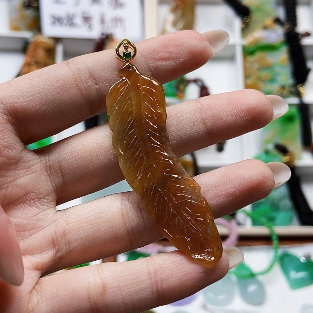 颈饰未镶嵌翡翠天然翡翠A货