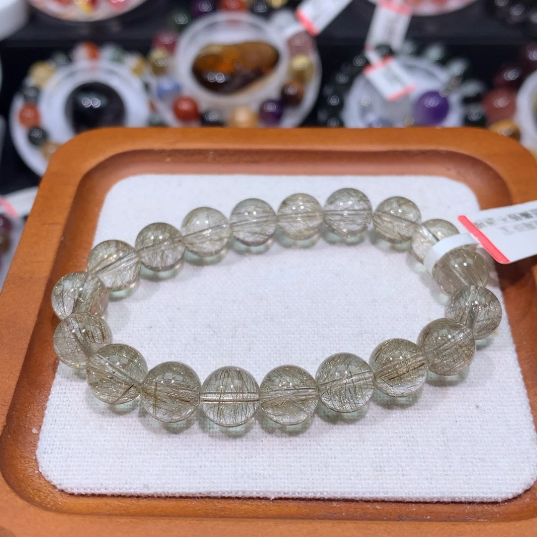 水晶手链未镶嵌银发晶手链10mm