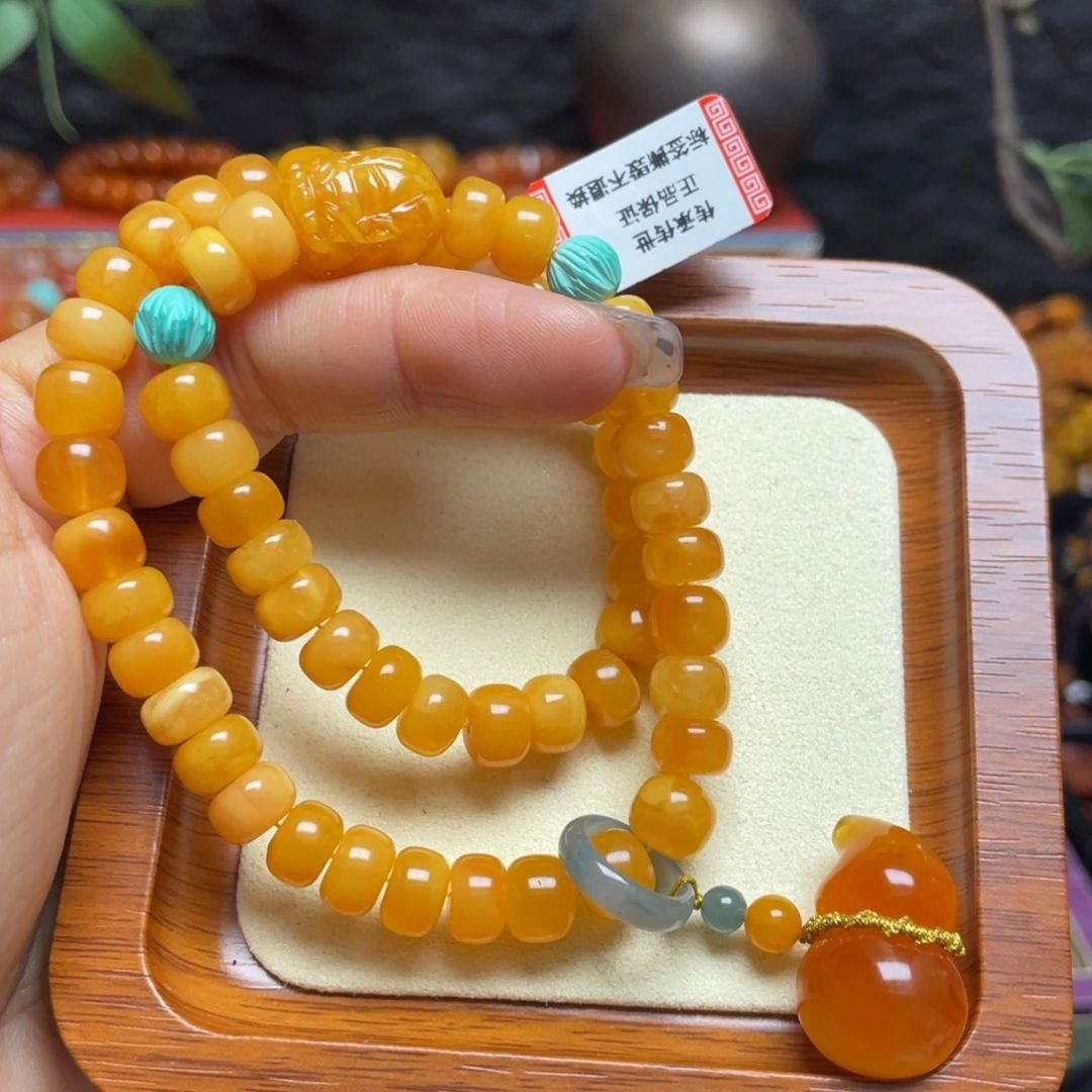 蜜蜡未镶嵌手链手串