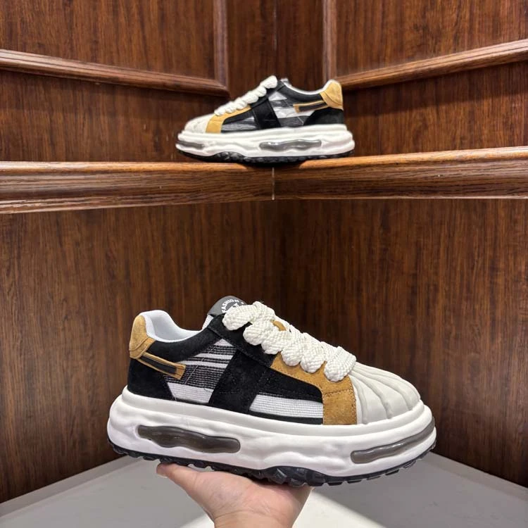 2025春秋新款包跟布面阿甘鞋男士百搭时尚休闲鞋轻质厚运动潮男鞋