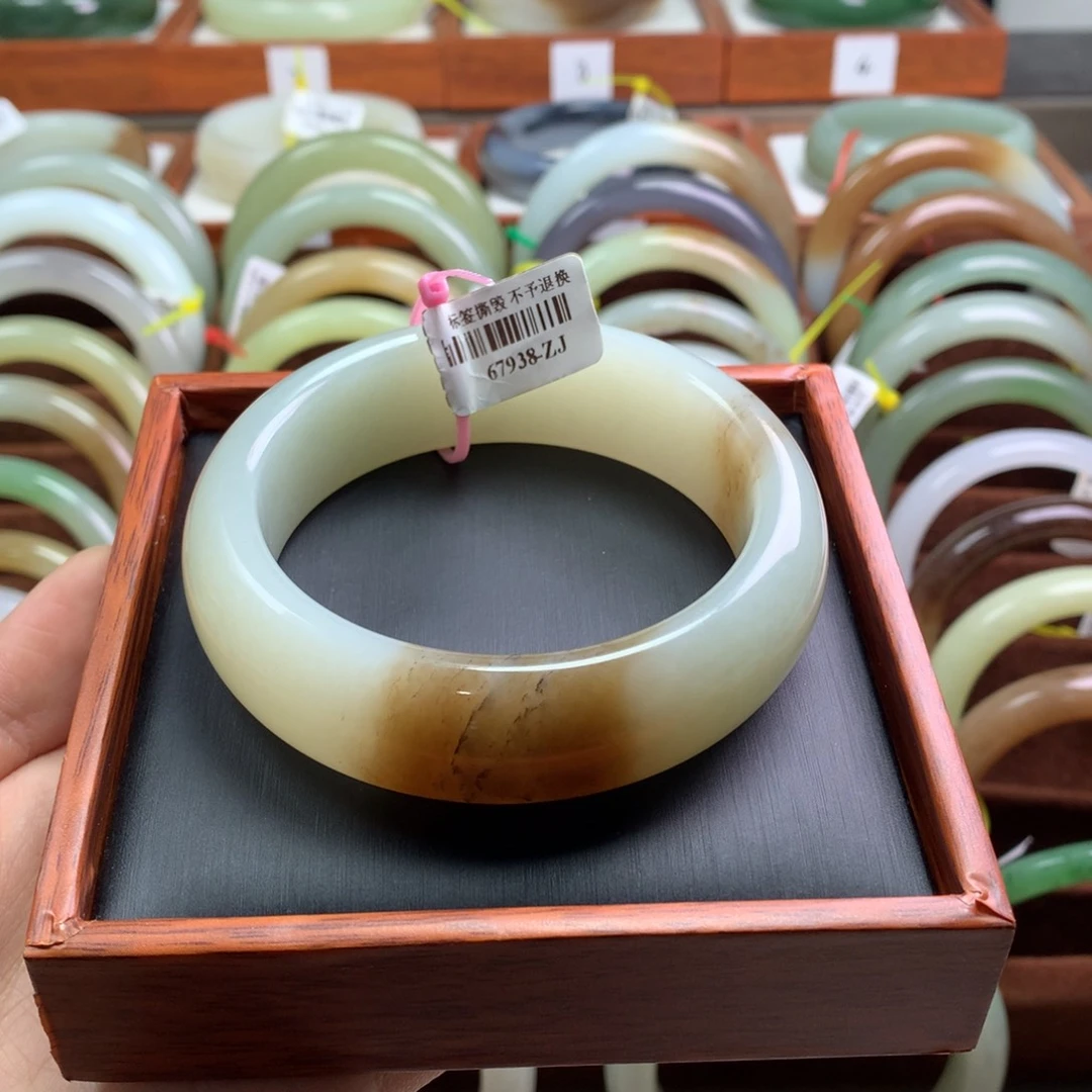 和田玉手镯未镶嵌59/60