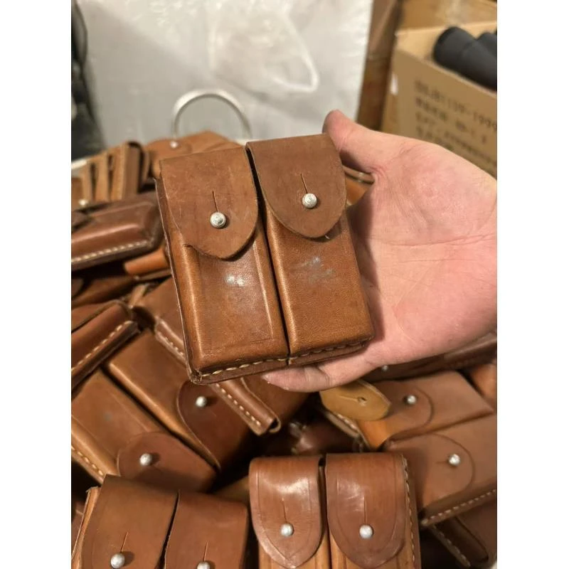 54牛皮双腰包正品库存双联包户外