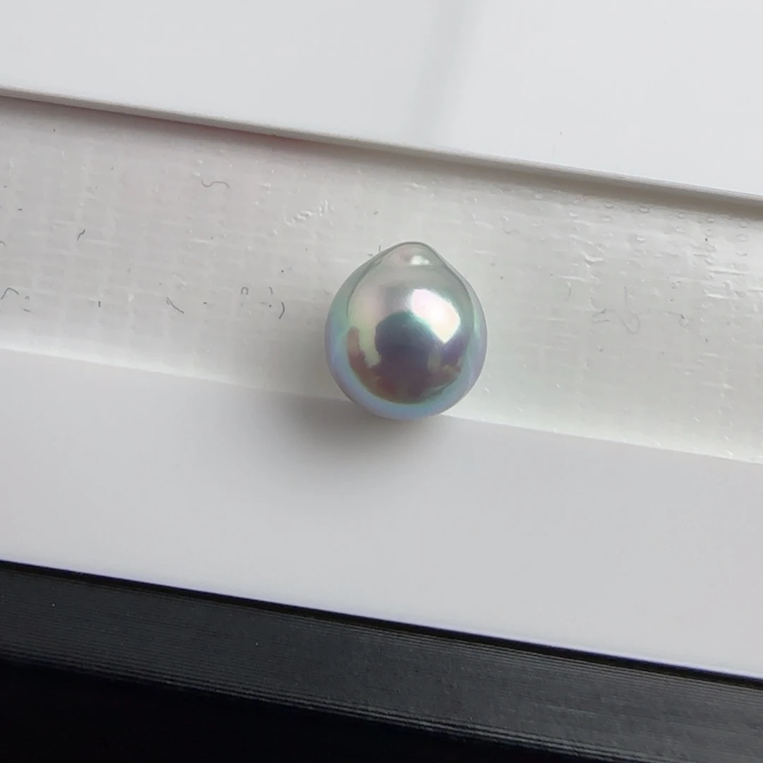 裸珠未镶嵌海水珍珠Akoya真多麻色系海水7-8