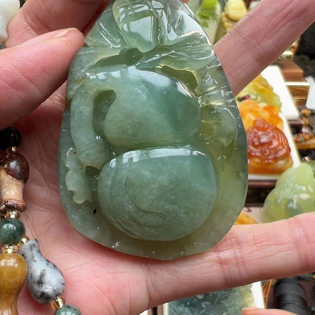 岫玉未镶嵌挂件挂件