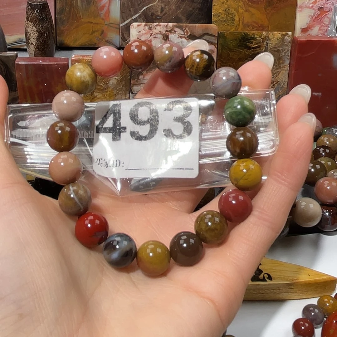 硅化玉未镶嵌天然北票硅化玉手串11.3