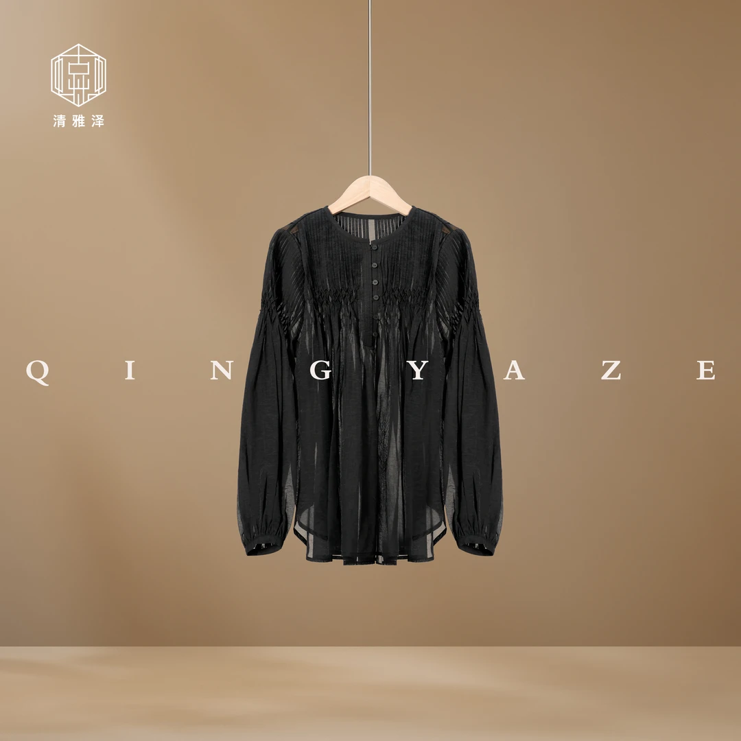 天仙黑！手工打揽仙气上衣！GZ5438