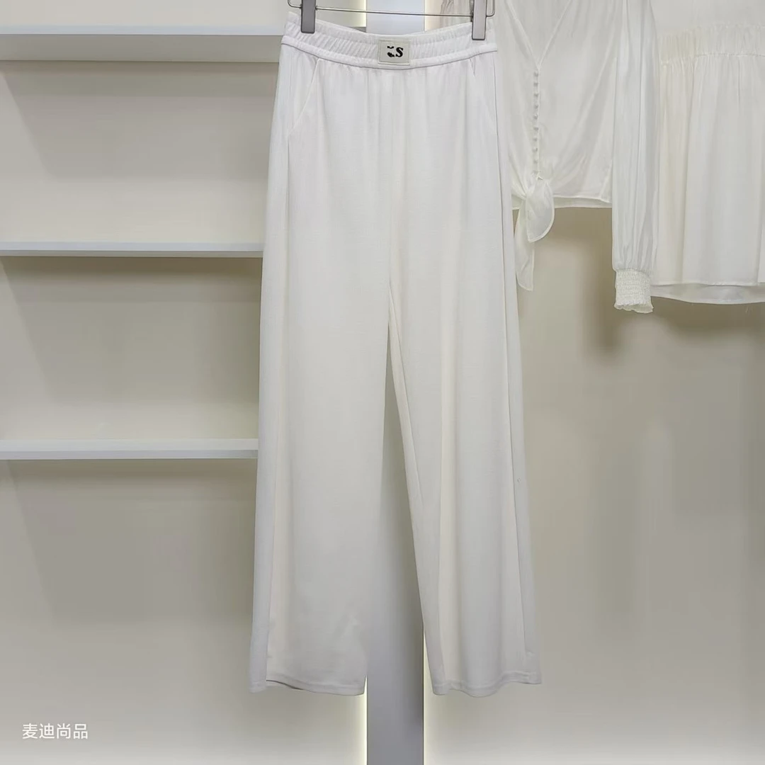 麦迪尚品【设计师】5060970 简约百搭休闲裤春季女装专柜撤柜