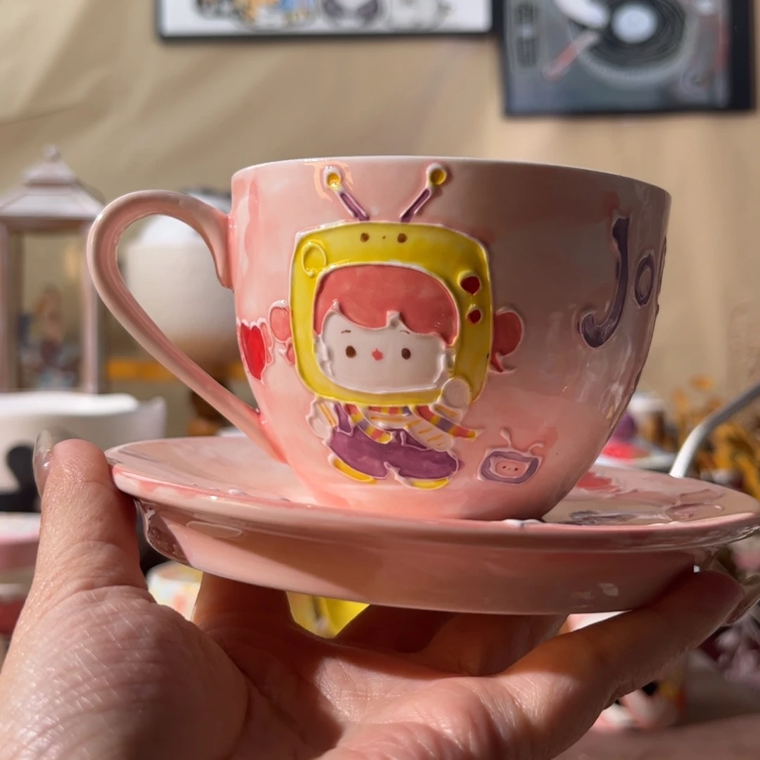 杯景德镇陶瓷文创手绘水杯