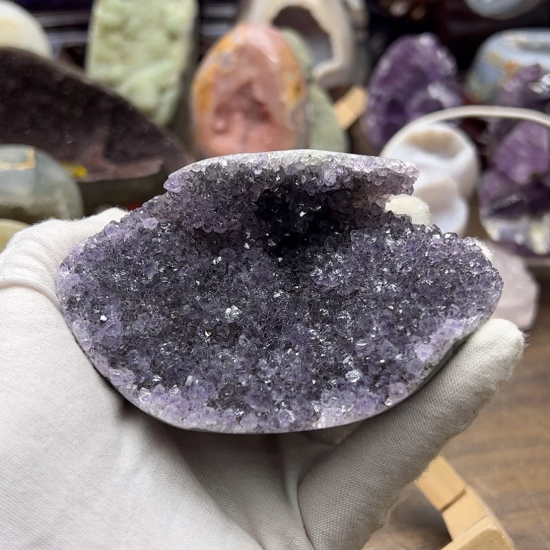 未镶嵌珠宝半成品水晶花盘70
