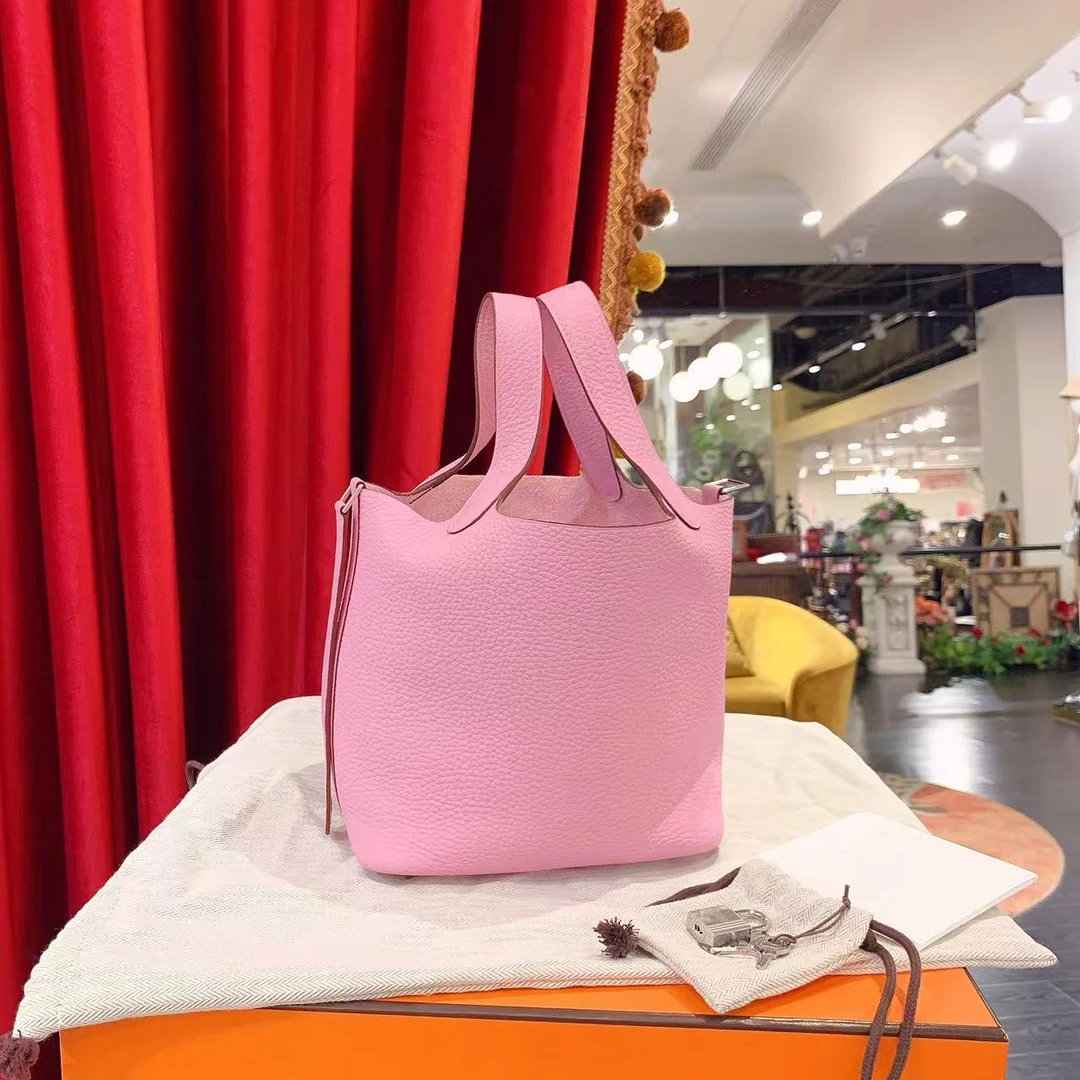 95新 Hermes/爱马仕 picotin18锦葵紫银扣tc/13572637