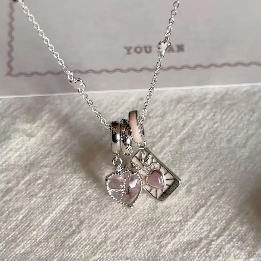 恋爱塔罗牌爱心项链时尚独特个性2025新款小众设计精致百搭锁骨链