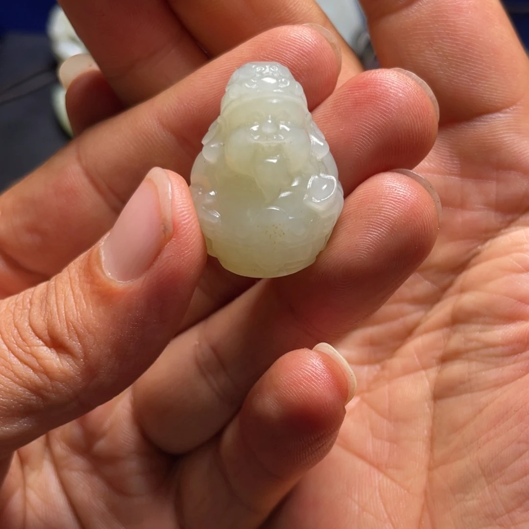 未镶嵌和田玉挂件财***娘