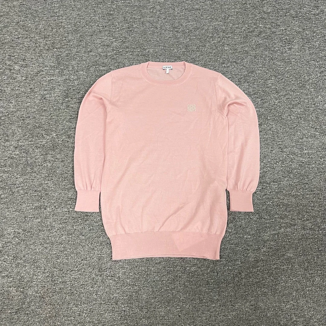 99新 AMIPARIS Loewe 罗意威 刺绣Logo 长袖针织衫 99新 Xs码