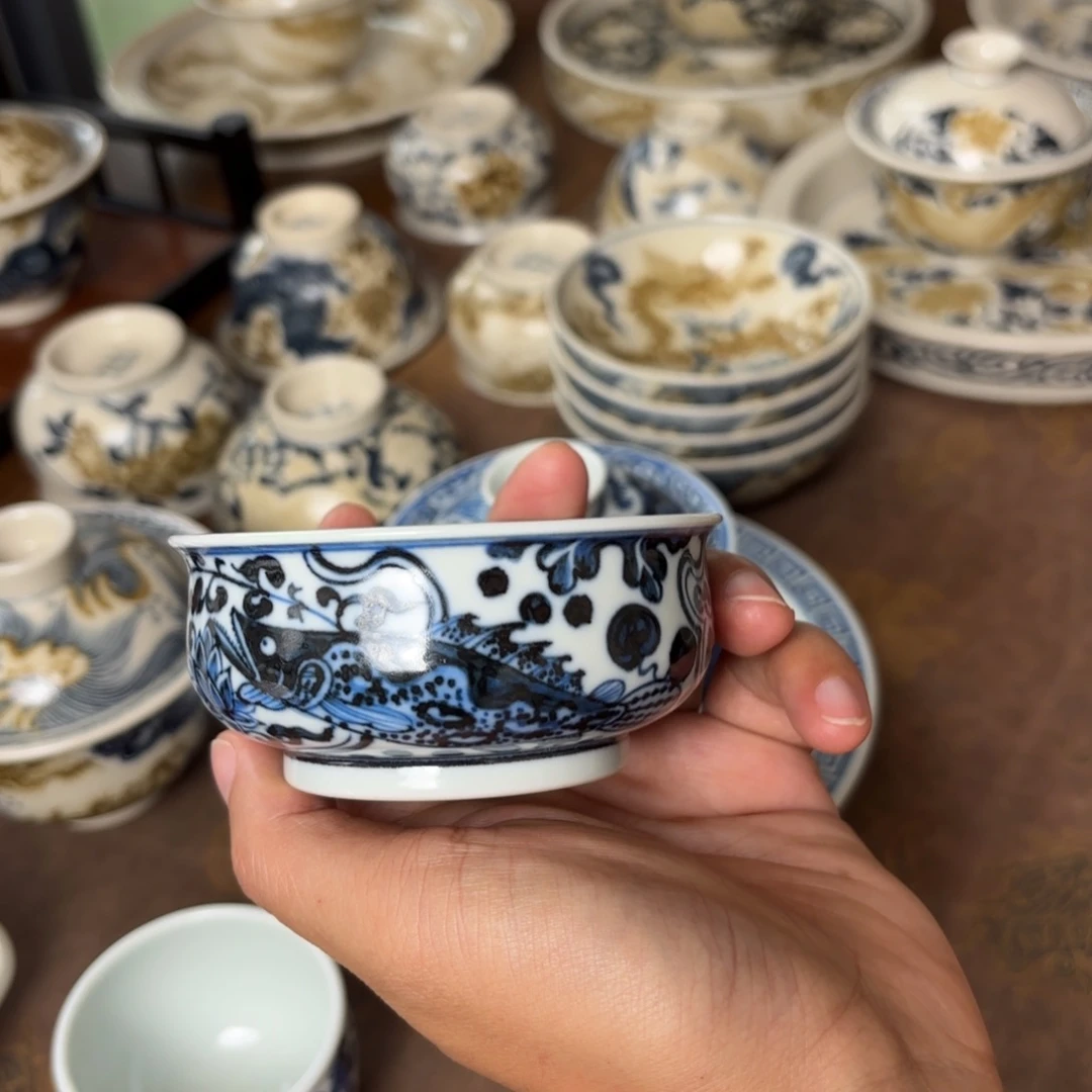 摆件景德镇手绘茶器