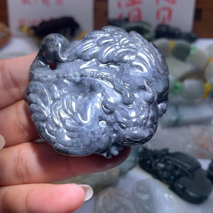 翡翠未镶嵌颈饰保真天然A货翡翠