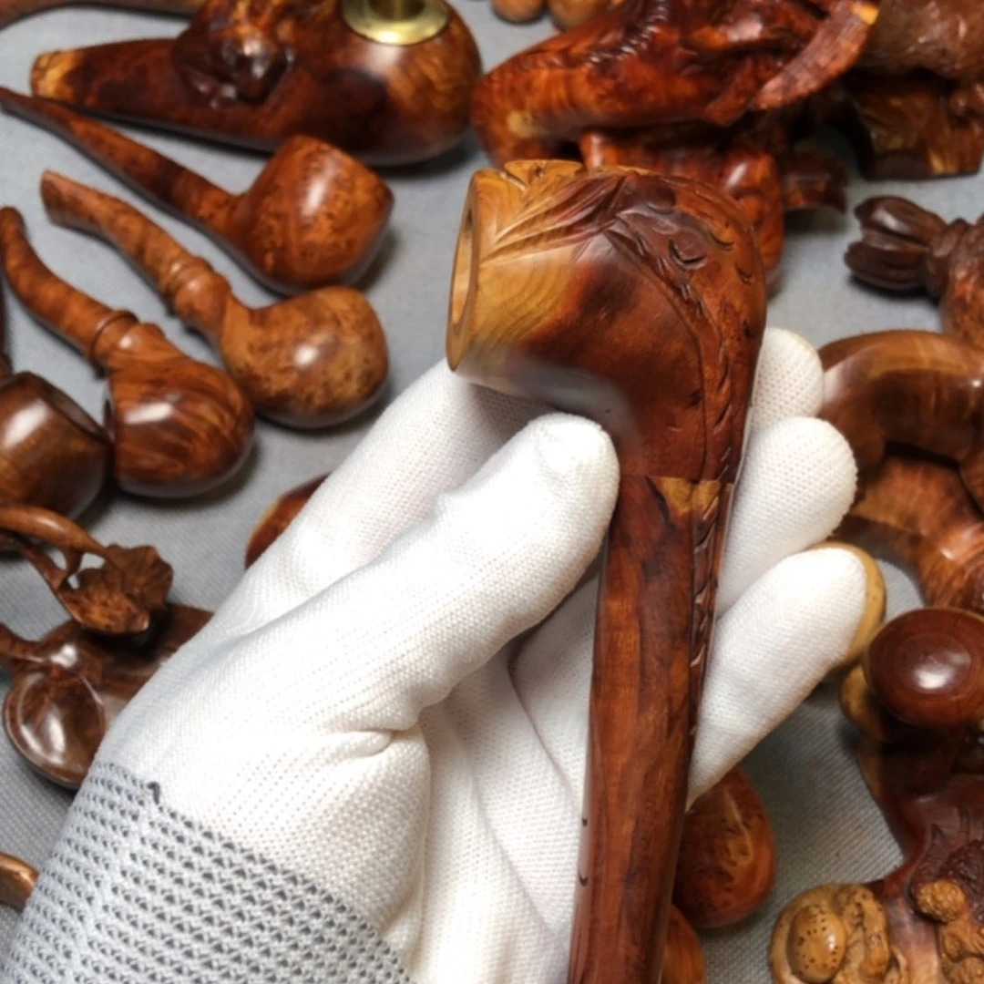 【闪购商品】木麻梨疙瘩火琉璃手把件