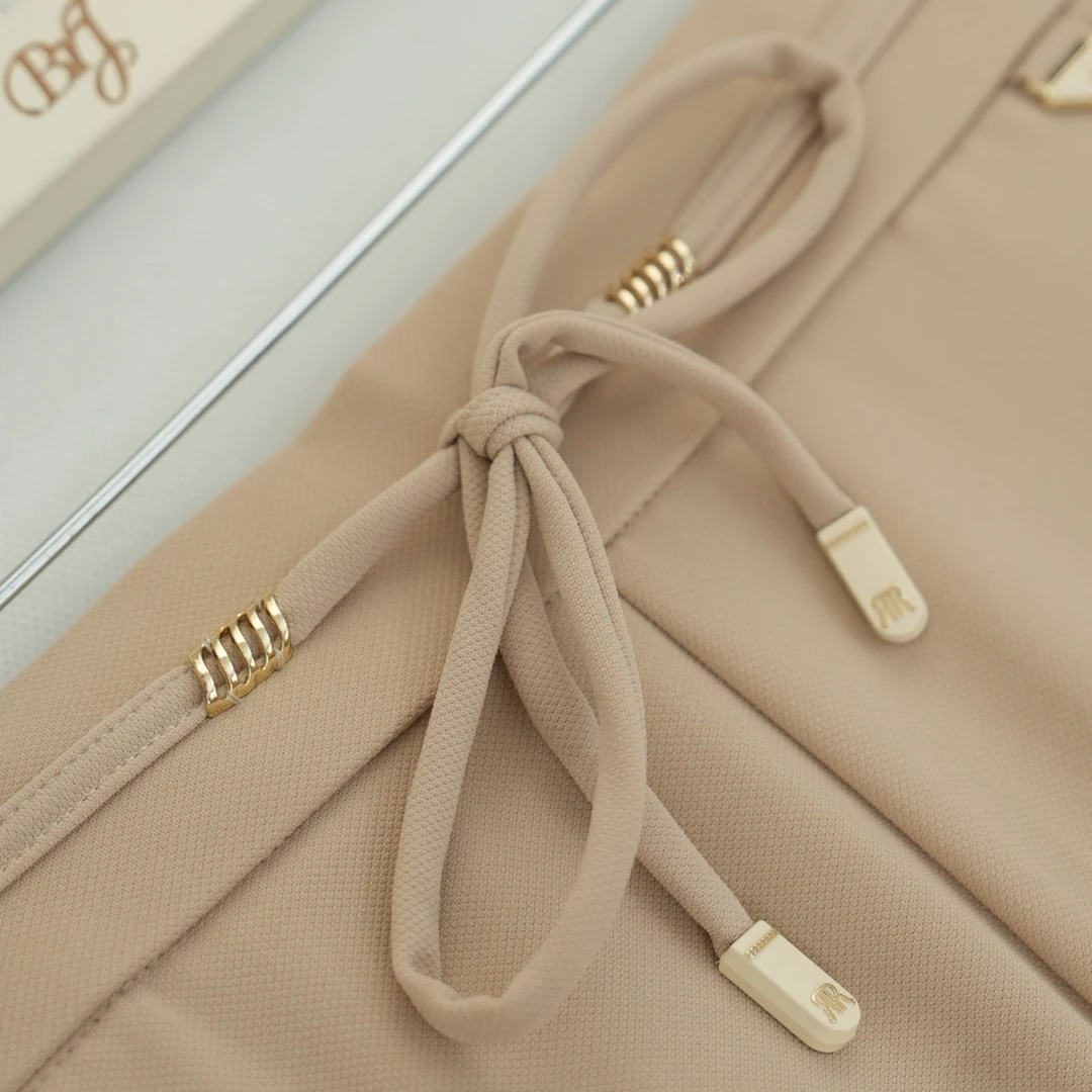 【港奢定制】2025夏季上新时尚奢华琉璃纱高腰直筒裤垂感裤女裤