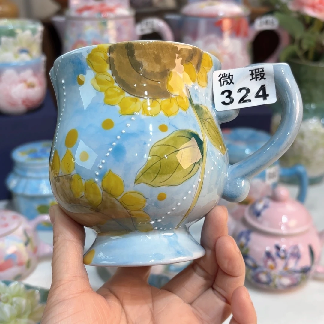 景德镇手绘高温釉下彩陶瓷茶具