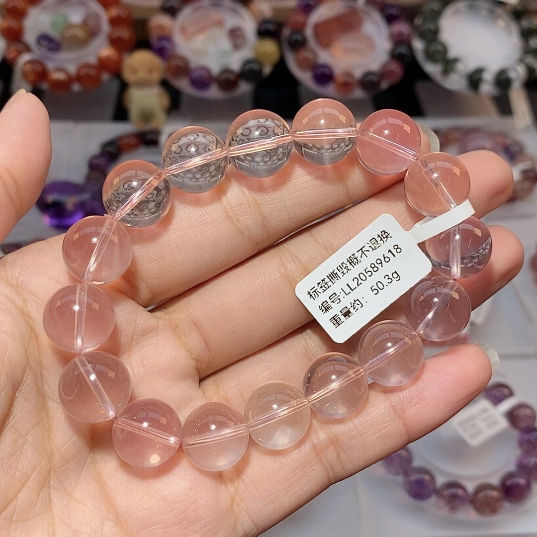 水晶手链未镶嵌粉水晶手链13