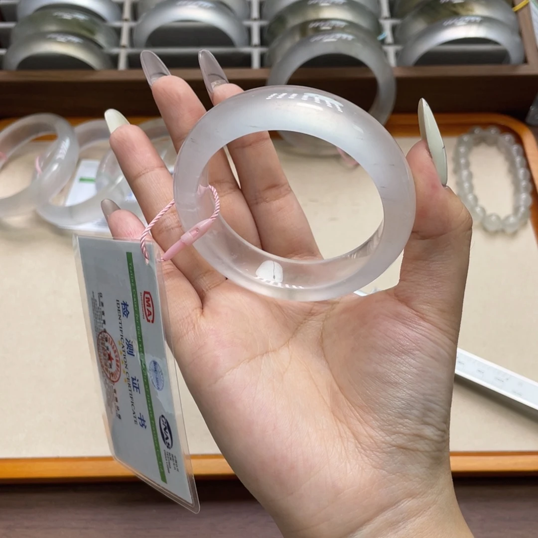 未镶嵌手镯石英质玉05r54.3