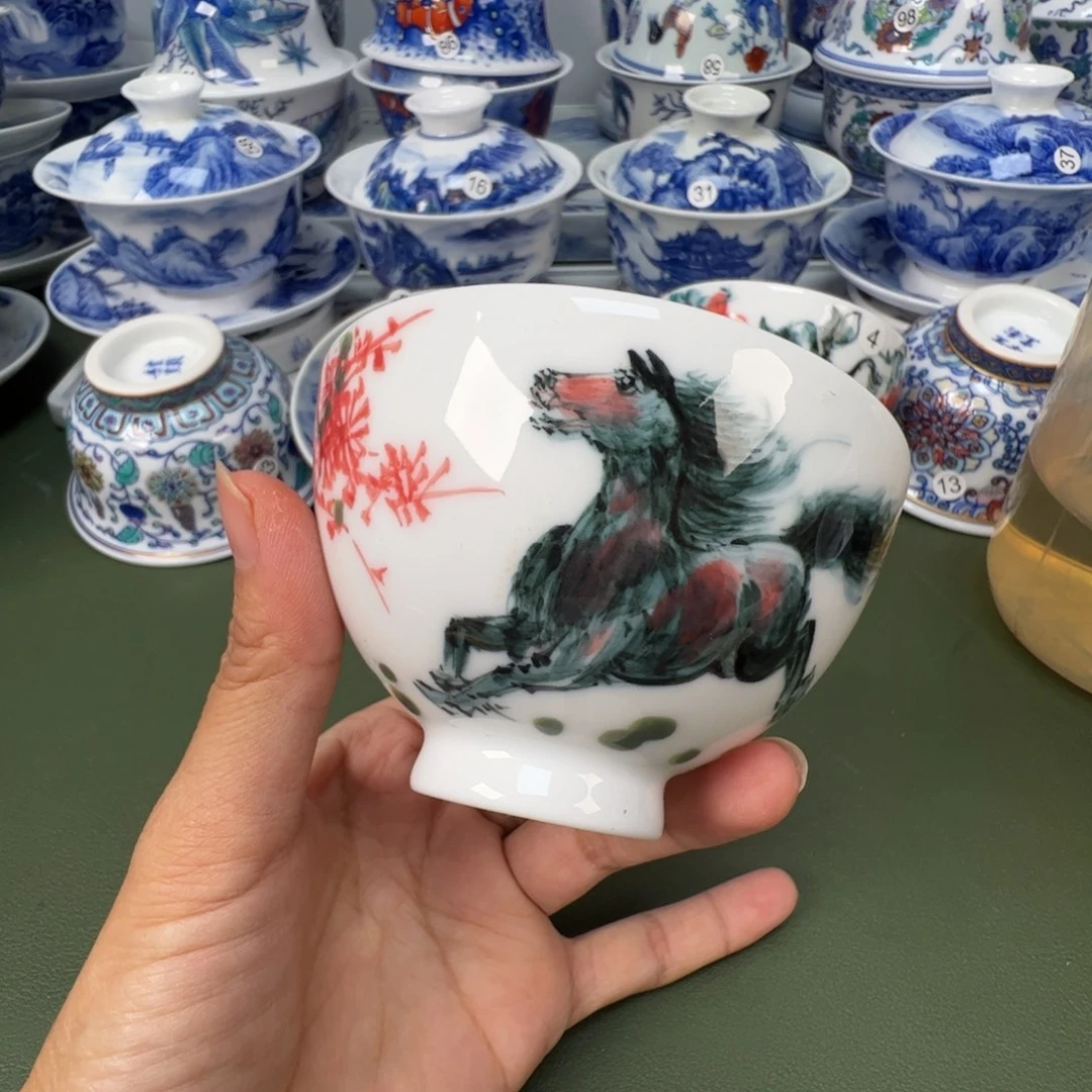 陶瓷景德镇纯手工纯手绘茶具木木11