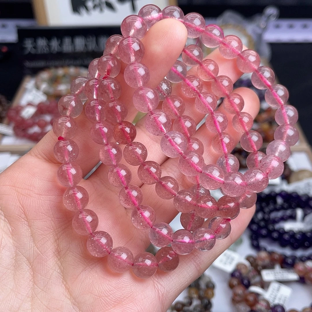 水晶未镶嵌手串天然