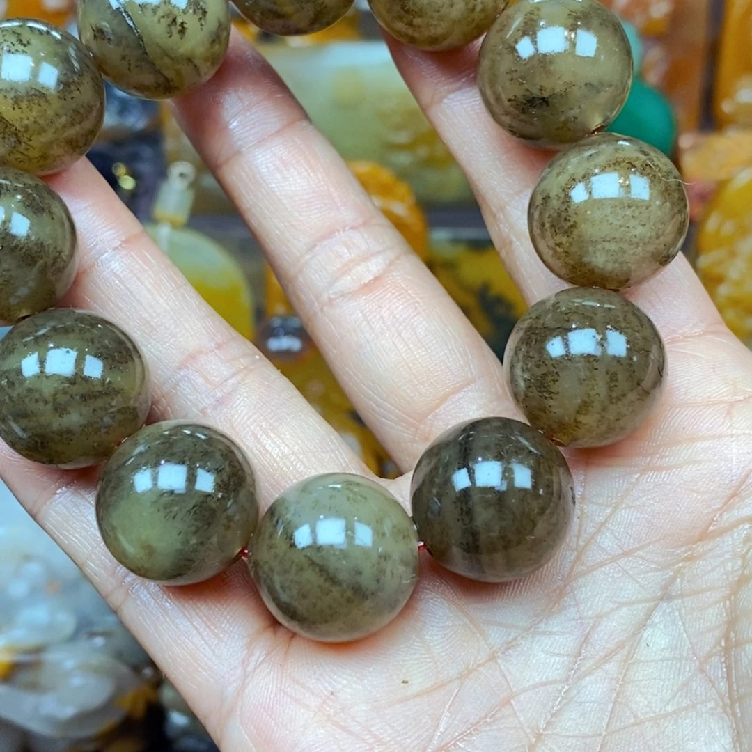 未镶嵌石英质玉（黄龙玉）吊坠(不含链)