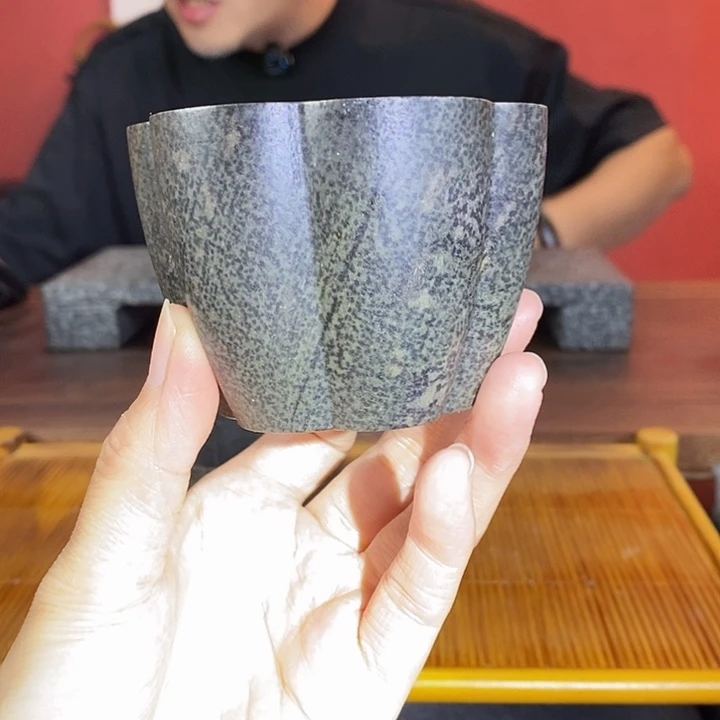 冰碛岩豹纹梅花疏影杯150cc
