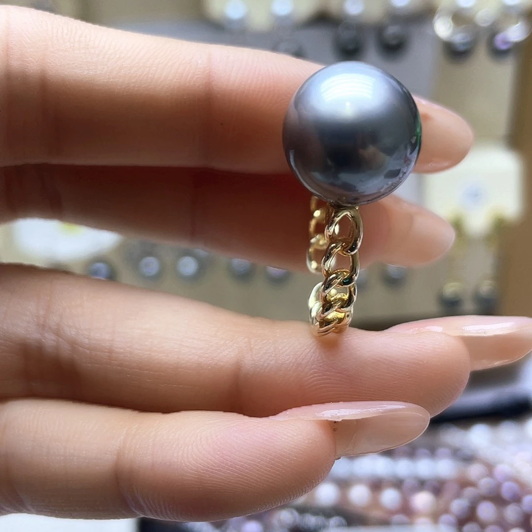 海水珍珠戒指银S925镶嵌