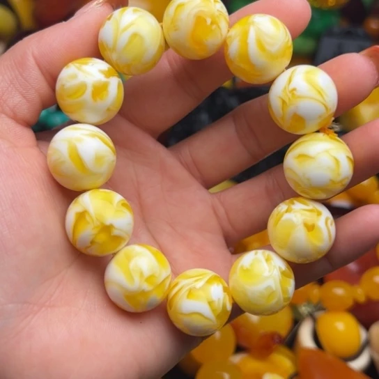 琥珀手串未镶嵌A****Y蜜蜡