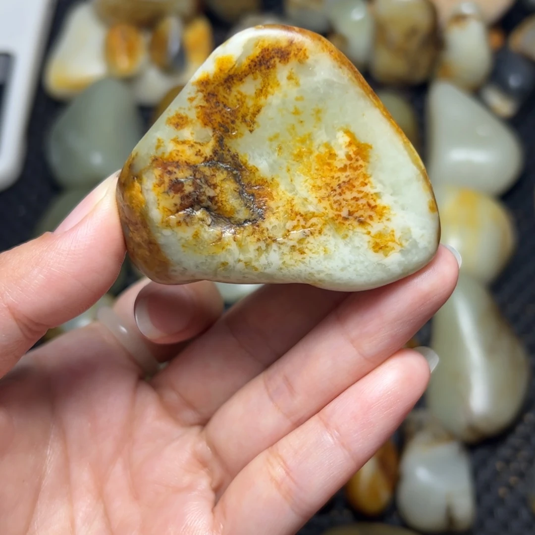 和田玉未镶嵌挂件60