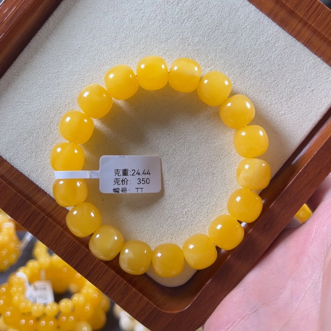 裸石蜜蜡未镶嵌13mm焦皮鸡油红满蜜满蜡同料老型tt